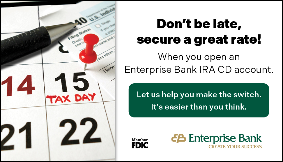 Secure a Great IRA CD Rate Enterprise Bank