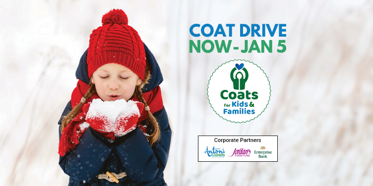 Enterprise Bank is a Corporate Sponsor of the Annual Coats for Kids & Families™ Drive